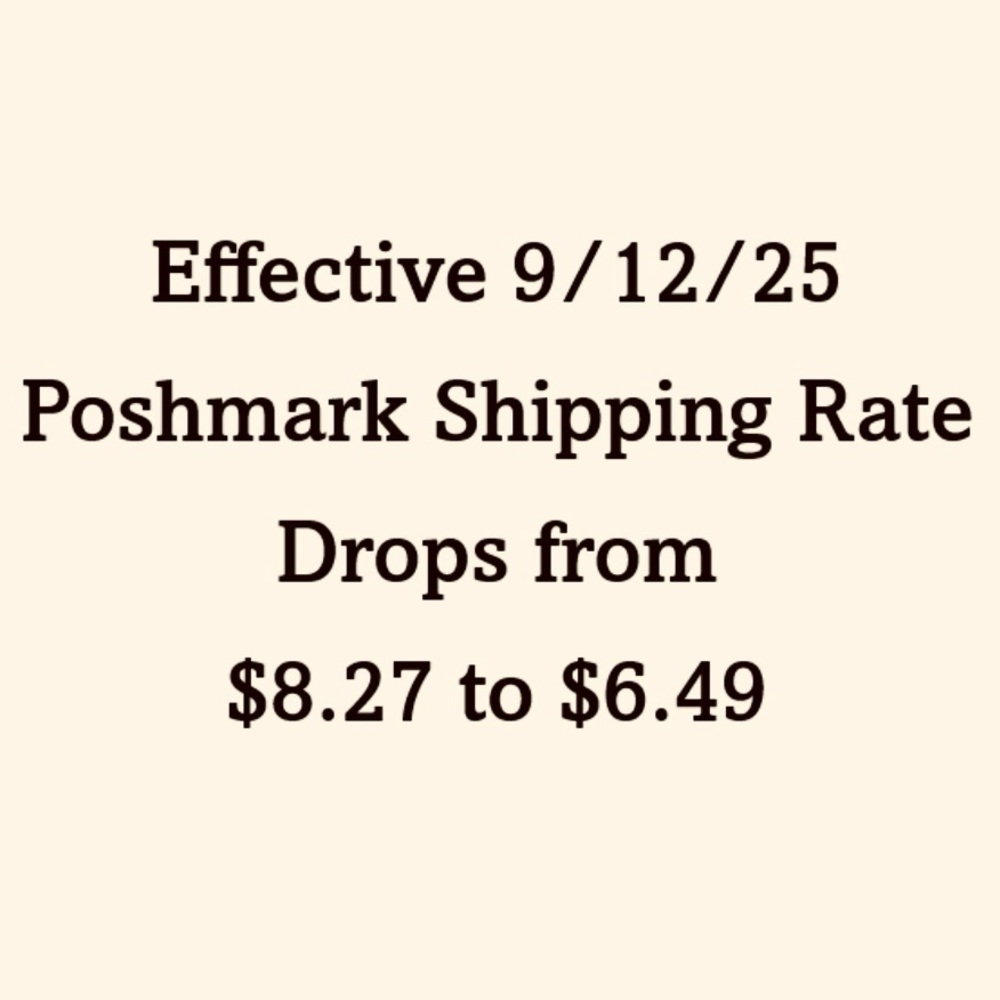 Poshmark Shipping Rate Update